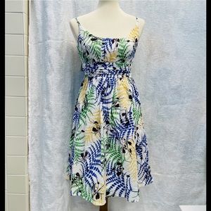 Anthro/Aryeh Cotton Abstract Floral Sundress